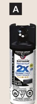 5-in-1 Spray Paints - Gloss Black