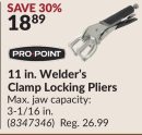 11 in. Welder's Clamp Locking Pliers
