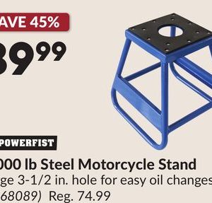 1,000 lb Steel Motorcycle Stand