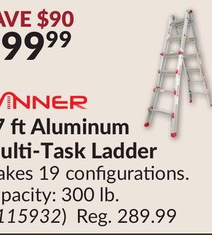 17 ft Aluminum Multi-Task Ladder