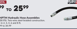 1/2 in. NPTM Hydraulic Hose Assemblies