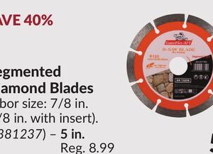 5 in. Segmented Diamond Blades