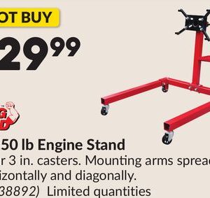 1,250 lb Engine Stand