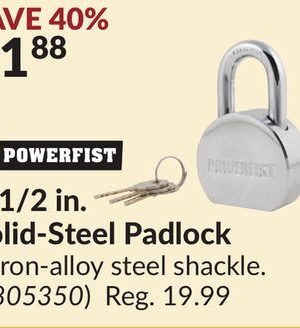 Solid-Steel Padlock