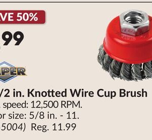 2-1/2 in. Knotted Wire Cup Brush