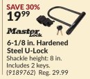 6-1/8 in. Hardened Steel U-Lock