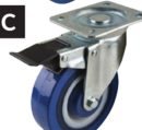5 in. Polyamide Casters – Swivel with Brake