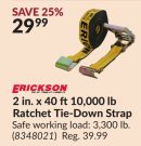 2 in. x 40 ft10,000 lb Ratchet Tie-Down Strap