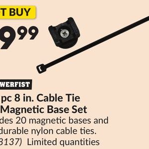 120 pc 8 in. Cable Tie and Magnetic Base Set