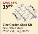 Zinc Garden Shed Kit