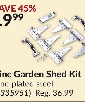 Zinc Garden Shed Kit