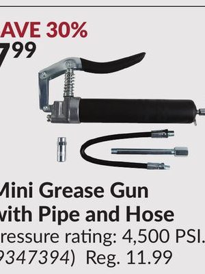 Mini Grease Gun with Pipe and Hose