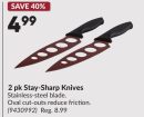 2 pk Stay-Sharp Knives