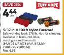 5/32 in. x 100 ft Nylon Paracord