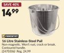 16 Litre Stainless-Steel Pail