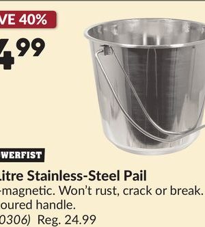 16 Litre Stainless-Steel Pail