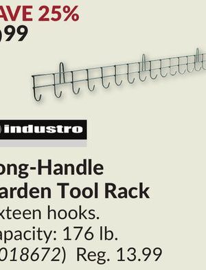 Long-Handle Garden Tool Rack