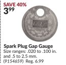 Spark Plug Gap Gauge