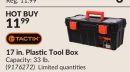 17 in. Plastic Tool Box