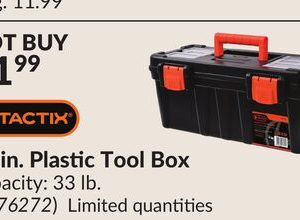 17 in. Plastic Tool Box