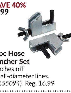 2 pc Hose Pincher Set