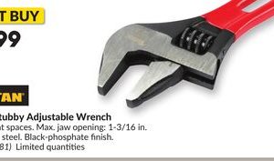 8 in. Stubby Adjustable Wrench