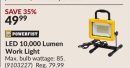 LED 10,000 Lumen Work Light
