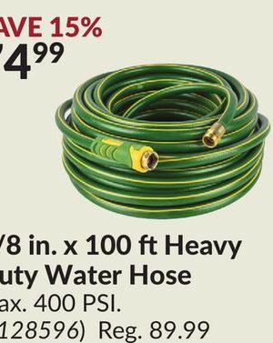 5/8 in. x 100 ft Heavy Duty Water Hose