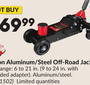 3 Ton Aluminum/Steel Off-Road Jack