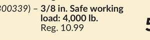 Grade 43 Slip Hooks with Latch 3/8 in. Safe working load: 4,000 lb.