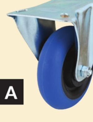 4 in. Thermoplastic-Rubber Casters Rigid