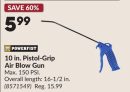 10 in. Pistol-Grip Air Blow Gun