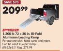 1,200 lb 72 x 30 in. Bi-Fold Aluminum Loading Ramp