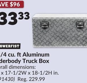 6-3/4 cu. ft Aluminum Underbody Truck Box