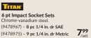 6 pt Impact Socket Sets
