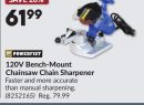 120V Bench-Mount Chainsaw Chain Sharpener