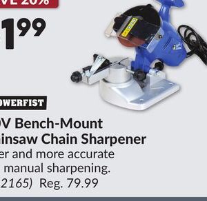 120V Bench-Mount Chainsaw Chain Sharpener