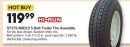 HI-RUN ST175/80D13 5-Bolt Trailer Tire Assembly