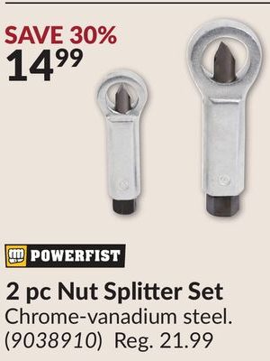 2 pc Nut Splitter Set