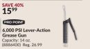 6,000 PSI Lever-Action Grease Gun