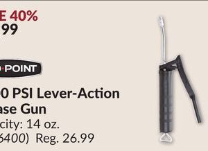 6,000 PSI Lever-Action Grease Gun