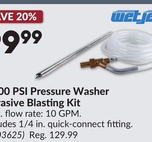 3,500 PSI Pressure Washer Abrasive Blasting Kit