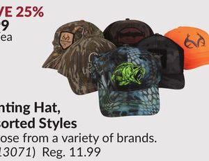 Hunting Hat, Assorted Styles