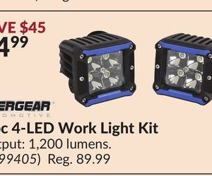2 pc 4-LED Work Light Kit