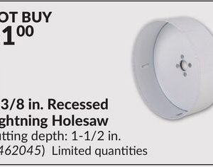 5-3/8 in. Recessed Lightning Holesaw