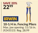 10-1/4 in. Fencing Pliers