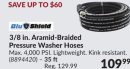 3/8 in. 35 ft. Aramid-Braided Pressure Washer Hoses