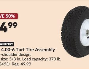 13 x 4.00-6 Turf Tire Assembly