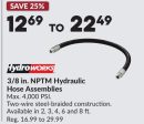 3/8 in. NPTM Hydraulic Hose Assemblies