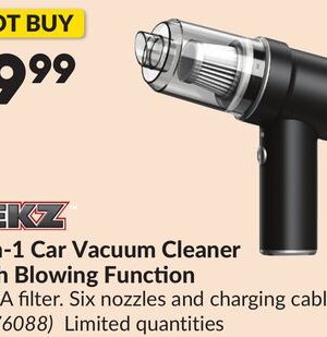 2-in-1 Car Vacuum Cleaner with Blowing Function